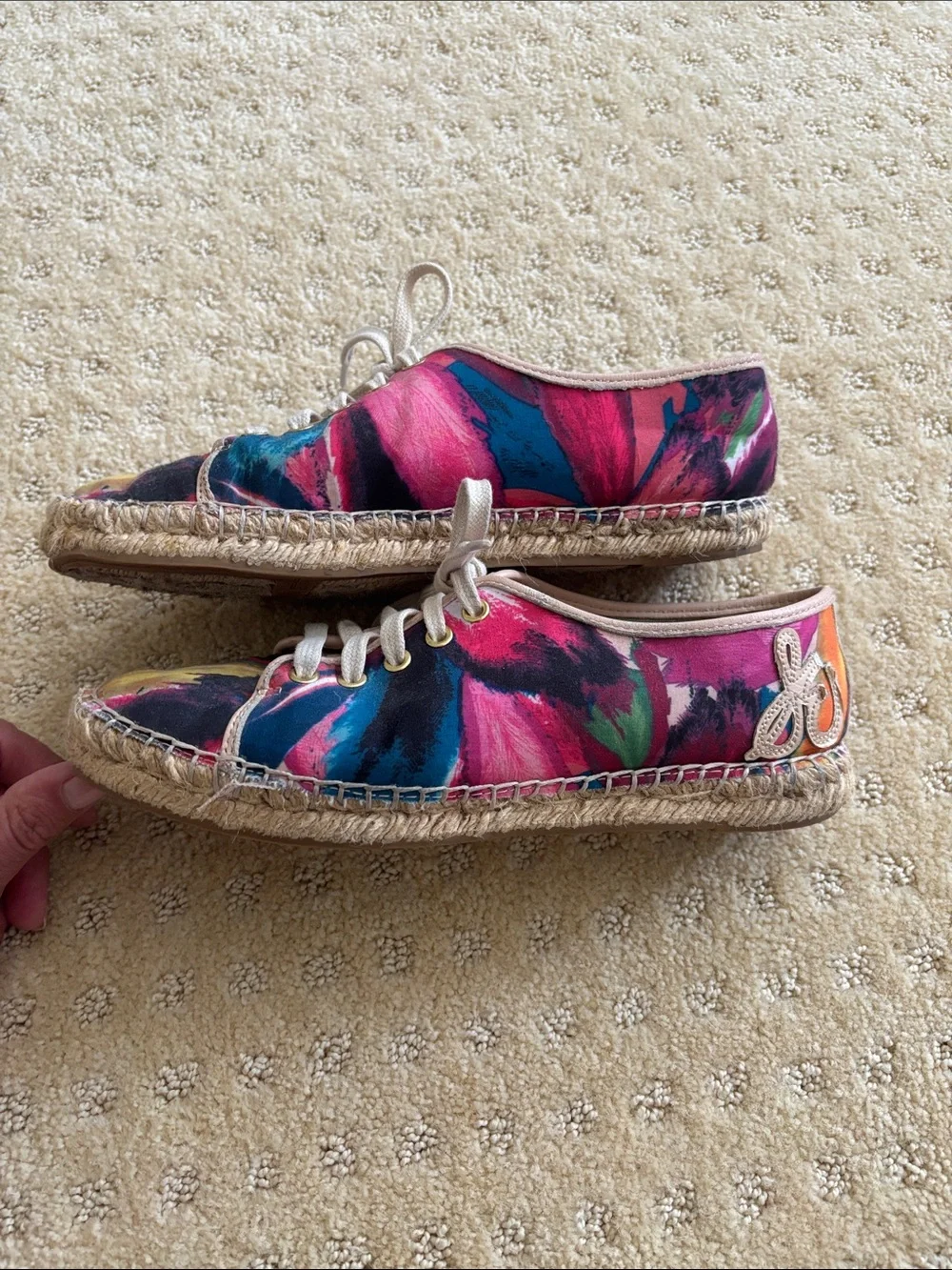 Sam Edelman Multicolor Tie-Dye Canvas Espadrilles